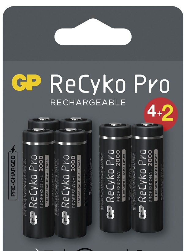 Levně Gp nabíjecí baterie Recyko Pro Professional Aa (HR6), 6 ks