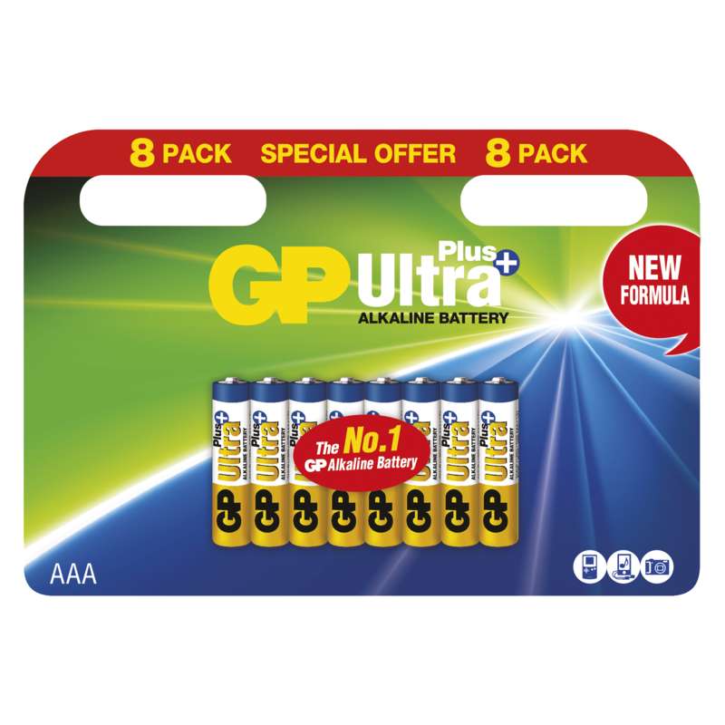 GP B17118 Alkalická baterie Ultra Plus AAA (LR03)