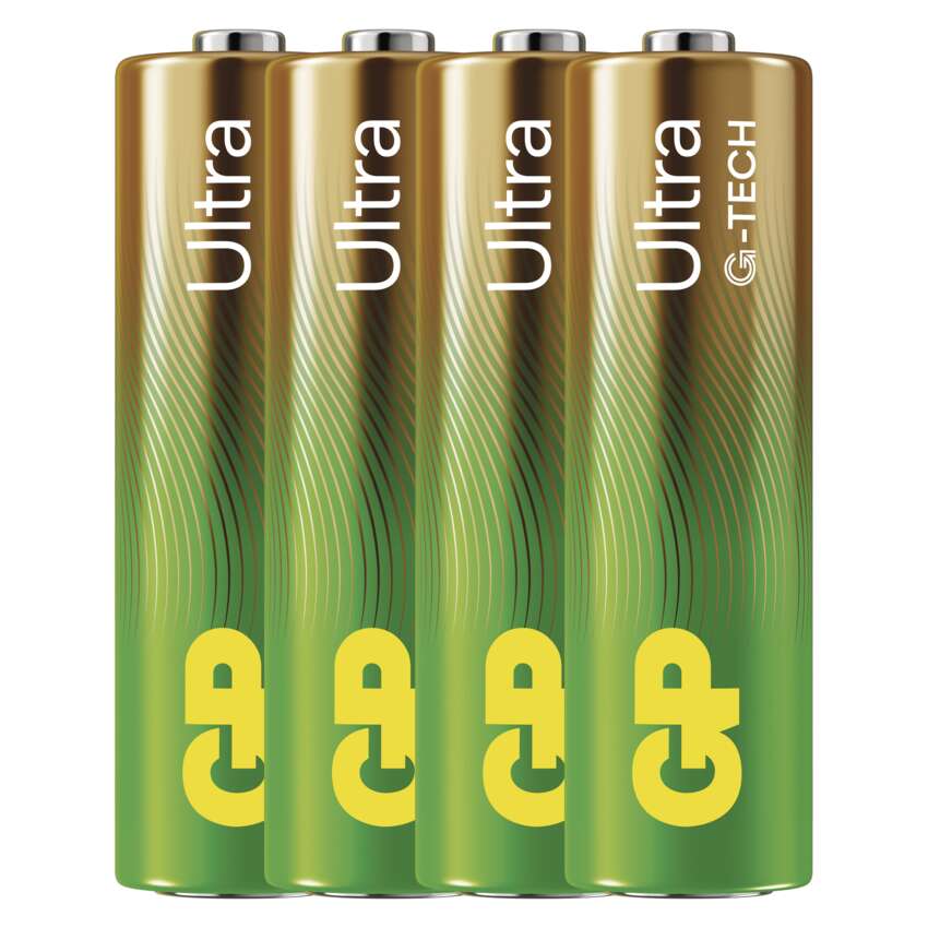 Levně Gp tužková baterie Aa alkalická baterie Ultra Aa (LR6) 4Pp Mb