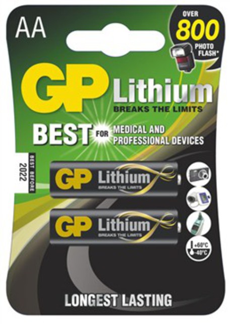 GP B15212 GP AA 2BL - Baterie GP Lithium AA 2ks