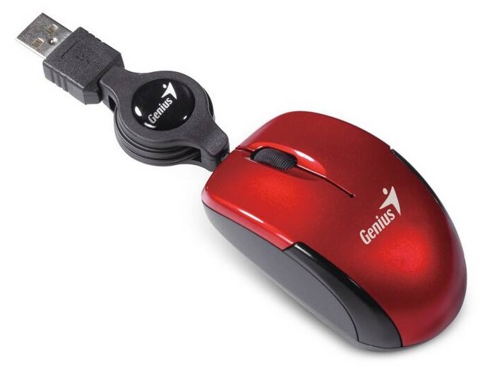 Levně Genius myš Microtraveler Mouse - red