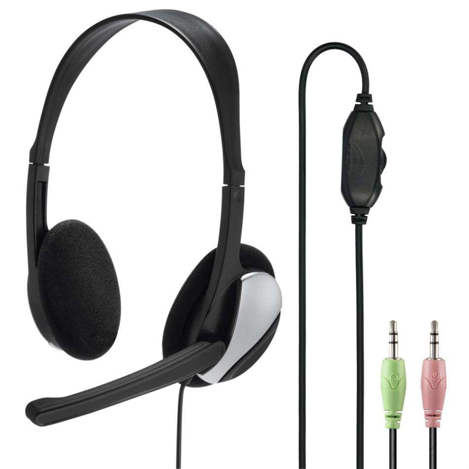 Hama Pc Office stereo headset Hs-p100, černý