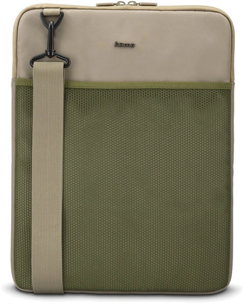 Hama brašna na notebook To Go, obal na notebook, pro uhlopříčku 34-36 cm (13,3-14,1"), popruh na rameno, béžový/zelený