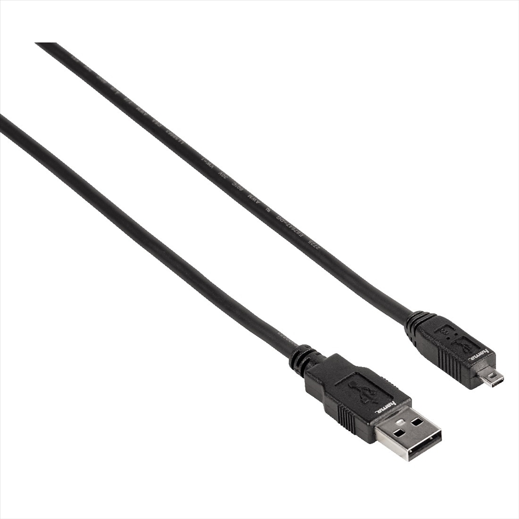 Hama mini USB 2.0 kabel, typ A-mini B (B8)