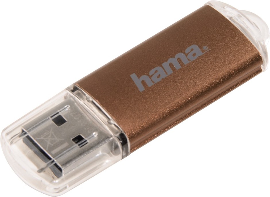 Levně Hama Usb flash disk laeta Flashpen, Usb 2.0, 32 Gb, 66x, hnědá