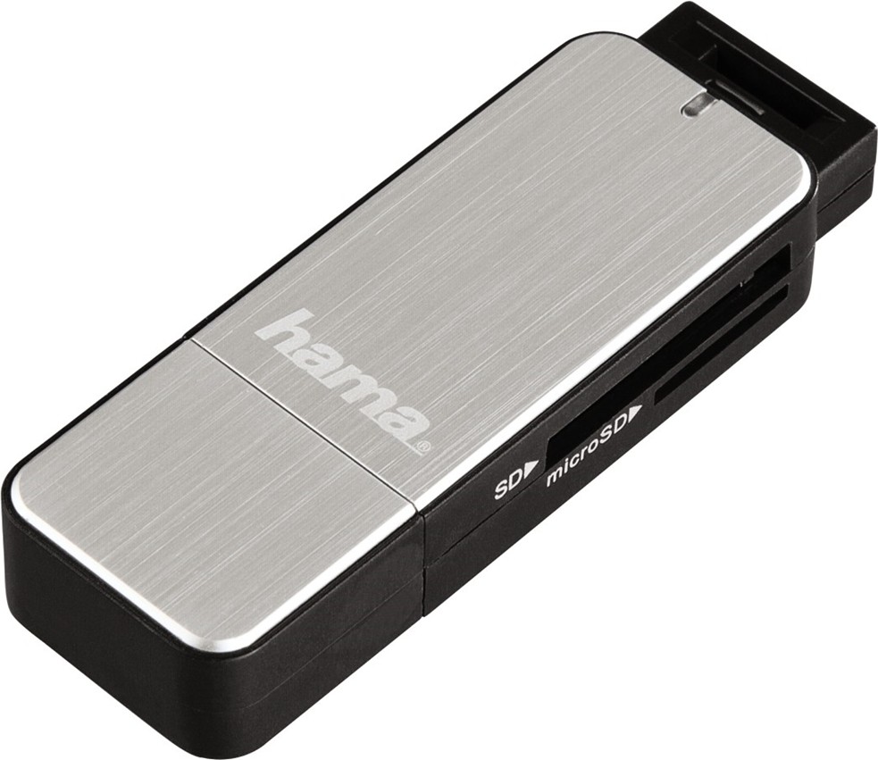 HAMA 123900 Čtečka karet USB 3.0,stříbr.