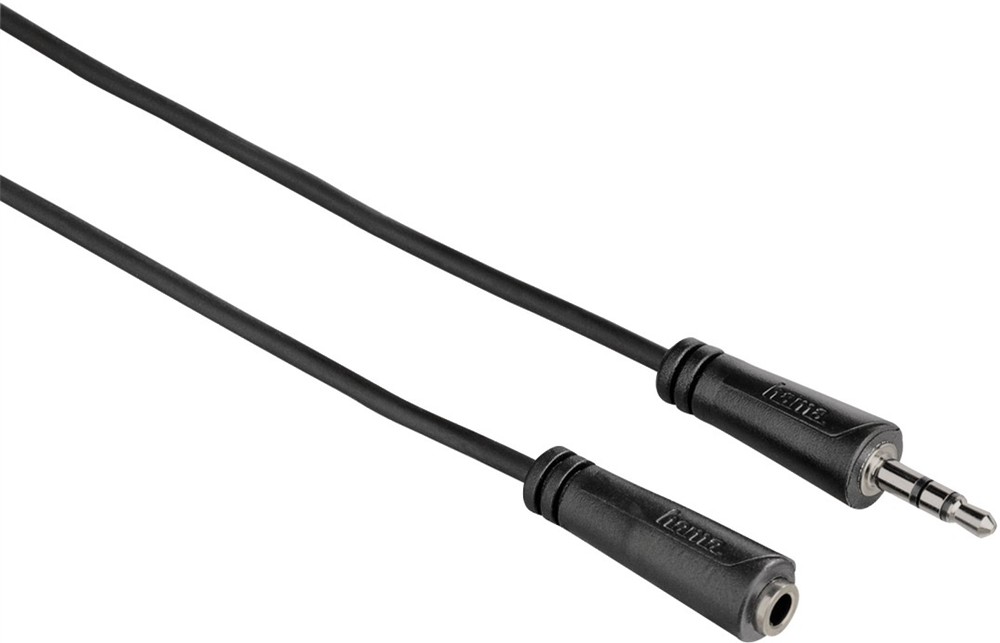 Levně Hama reproduktorový kabel prodlužovačka jack 3,5mm stereo vidlice - zásuvka, 3 m, sáček