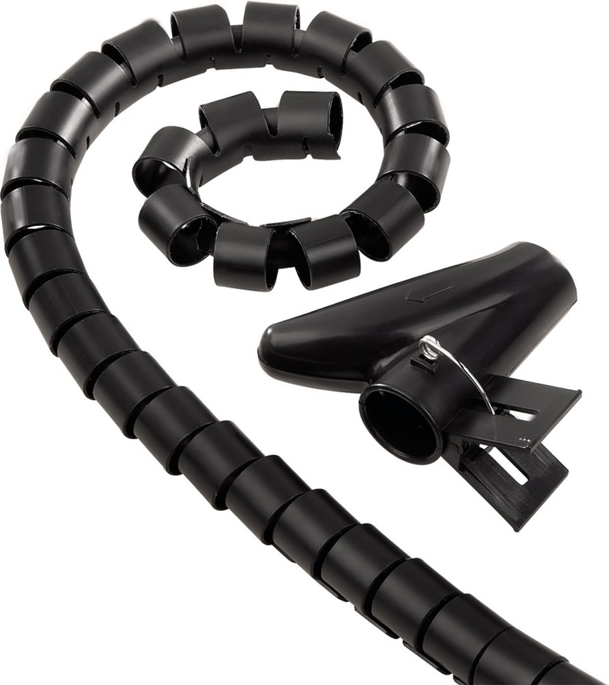 Hama trubice pro vedení kabelů, 1,5 m, 30 mm, černá