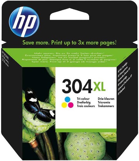 HP 304XL Tri-color, N9K07AE