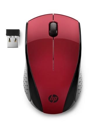 Levně Hp myš Wireless Mouse 220 červená (7KX10AA)
