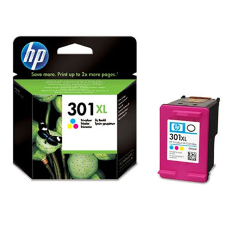 HP 301XL Tri-color, CH564EE - HP 301XL originální inkoustová kazeta tříbarevná CH564EE