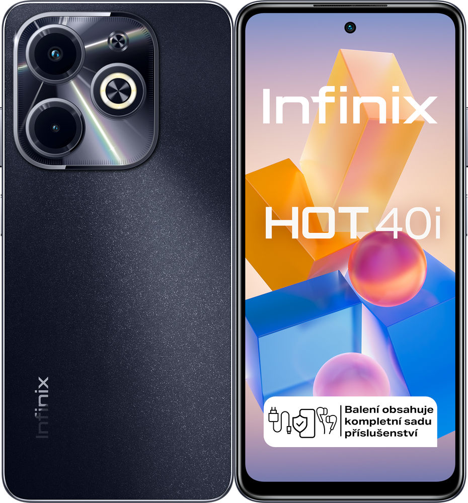 Levně Infinix smartphone Hot 40i 4Gb/128gb Starlit Black