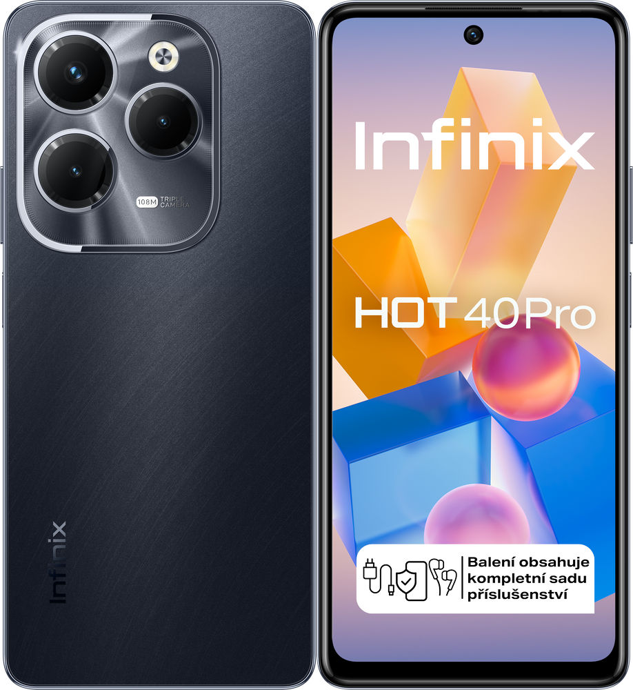 Levně Infinix smartphone Hot 40 Pro 8Gb/256gb Starlit Black