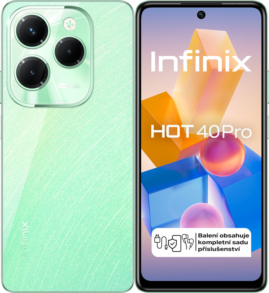 Levně Infinix smartphone Hot 40 Pro 8Gb/256gb Starfall Green