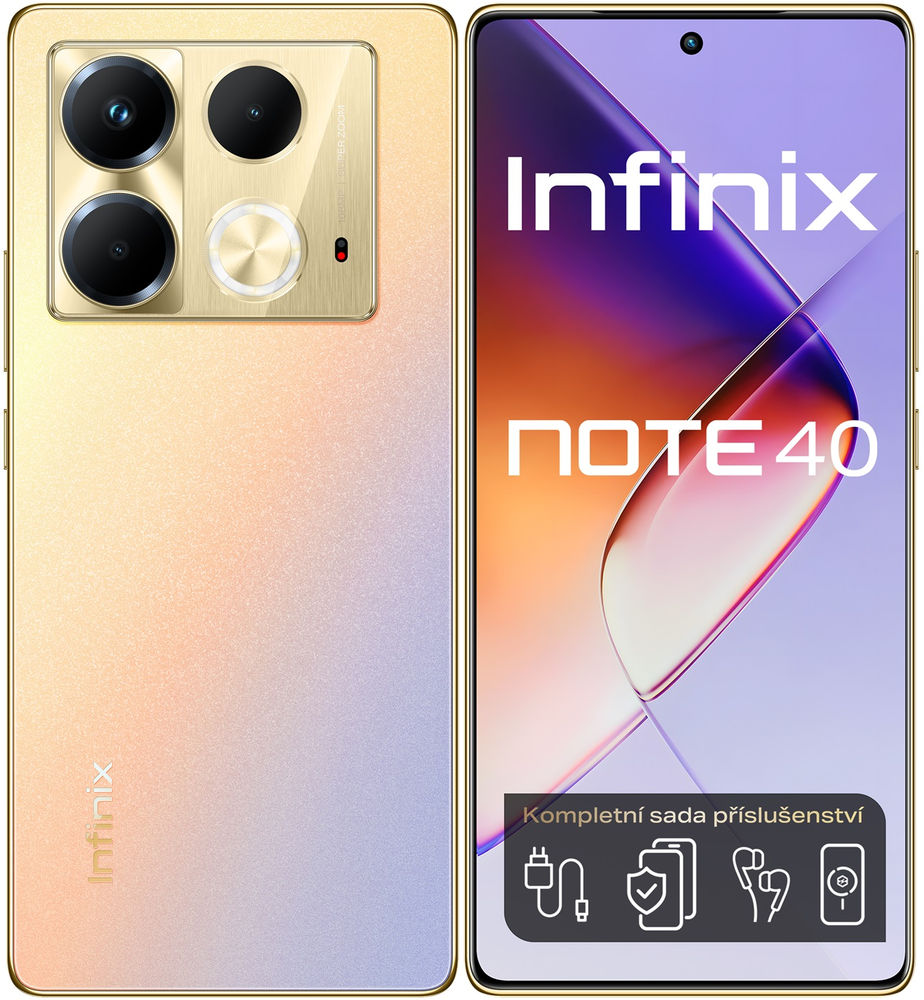 Infinix Note 40 8GB/256GB Gold + Dárek