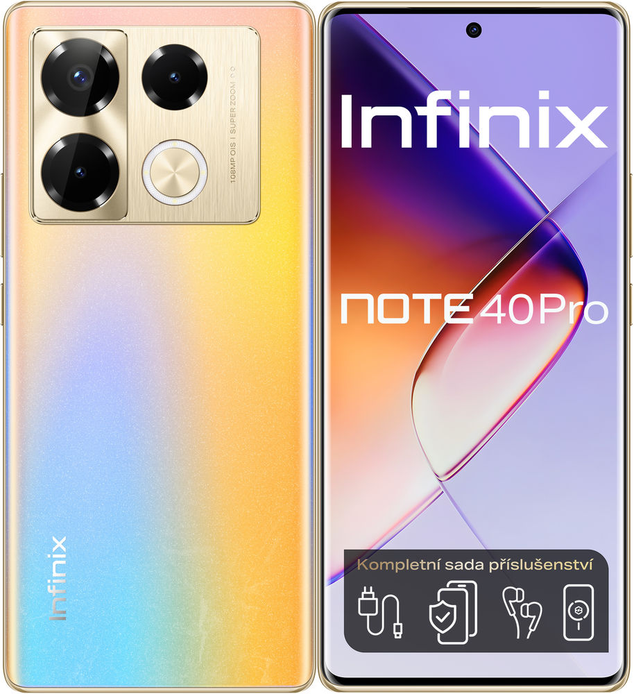 Infinix Note 40 PRO 12GB/256GB Gold + Dárek