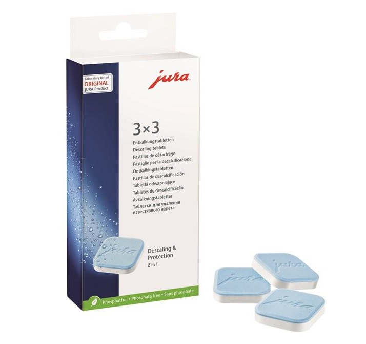 JURA odvápňovací tablety 9 ks - JURA 3ks