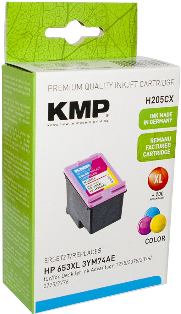 Kmp inkoust H205cx (HP 653Xl Colour)