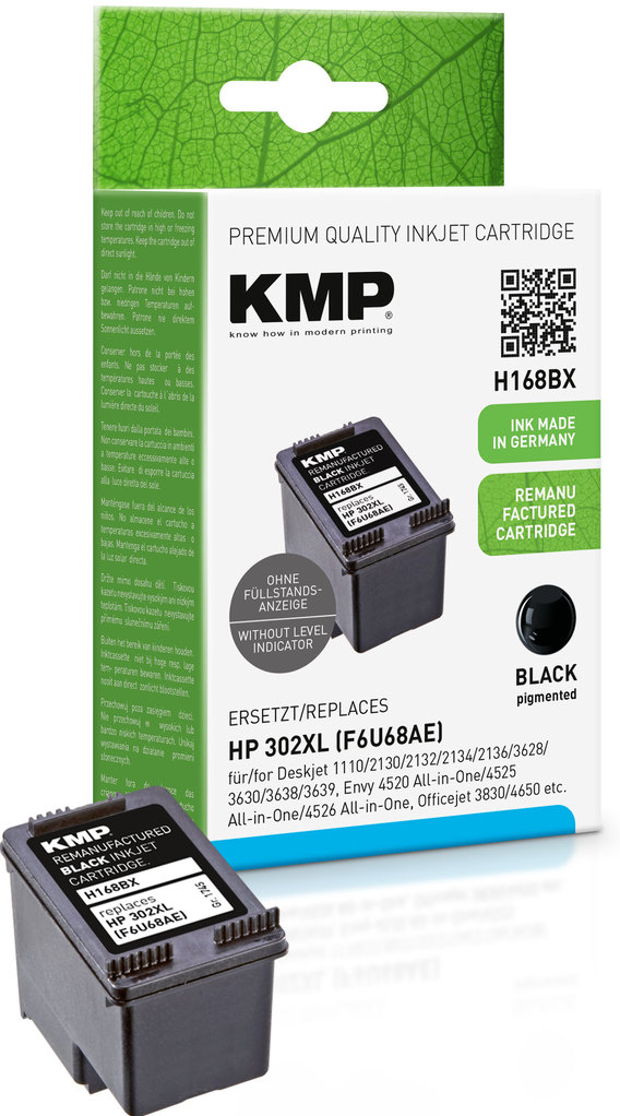 KMP H168BX (HP 302 Black XL)