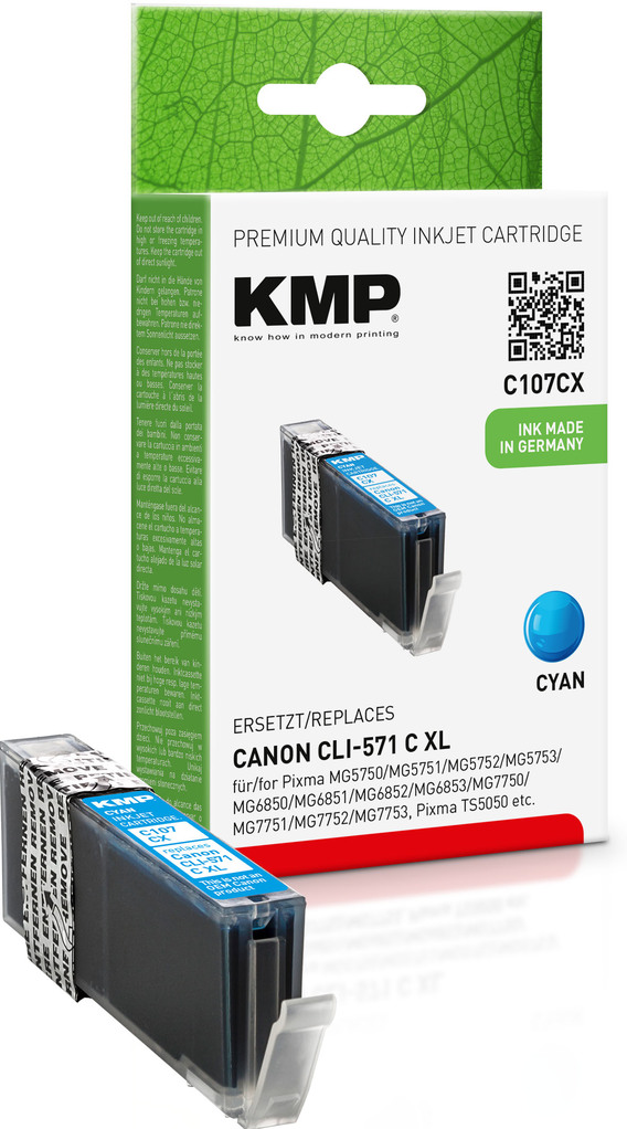 KMP C107CX (CLI-571C XL)