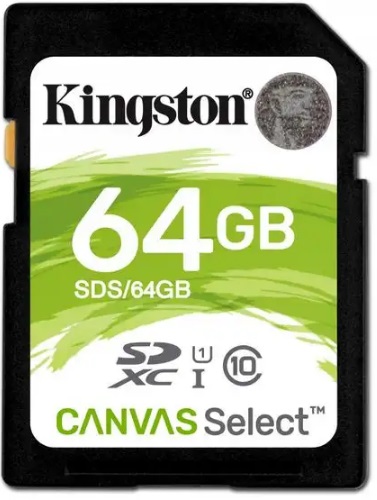Levně Kingston paměťová karta Canvas Select Plus Sdxc 64Gb Class 10 Uhs-i