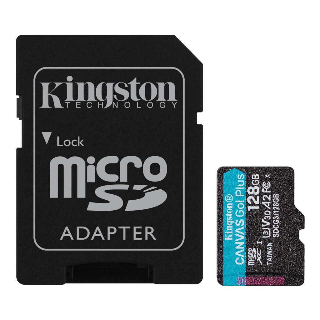 Kingston paměťová karta 128Gb microSDXC Ks A2 U3 V30 170Mb/s + a