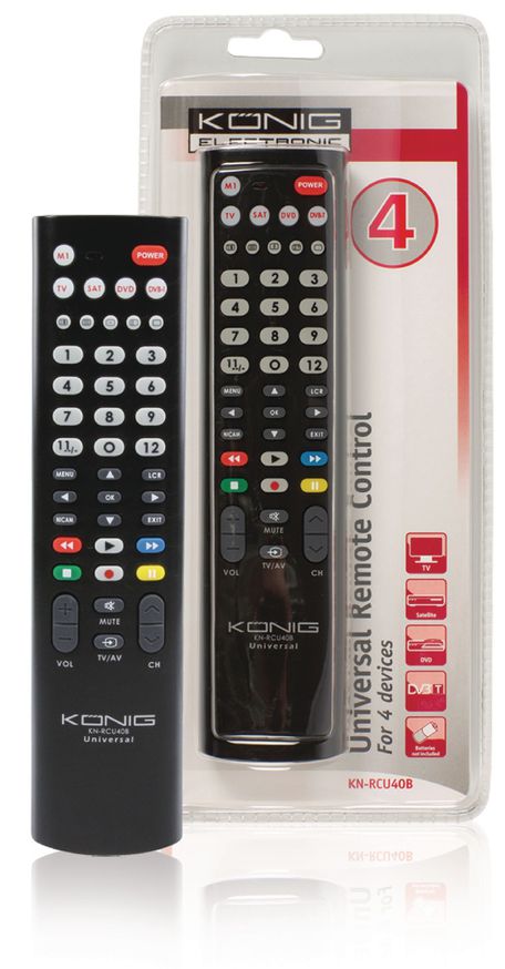 König Dálkový ovladač pro 4 TV KN-RCU40B