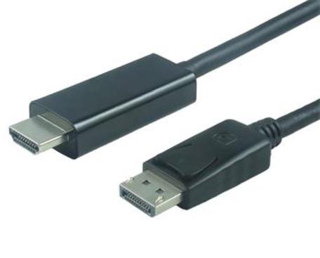 Levně Wiretek kabel Displayport-hdmi kabel/ Dp(m) ->
