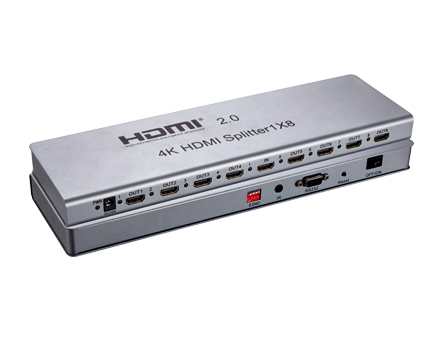 Levně Premiumcord Hdmi kabel Hdmi2.0 splitter 1-8 porty