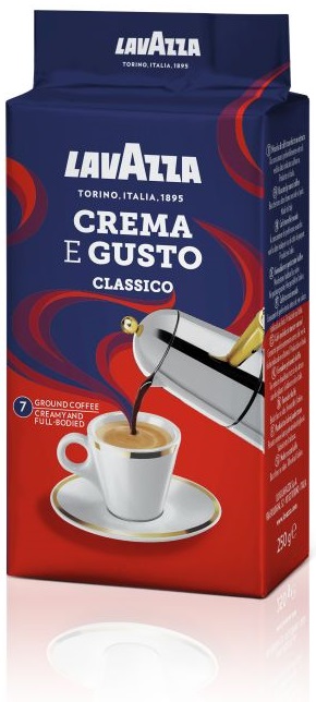 Levně Lavazza Crema e Gusto mletá Káva 250 g