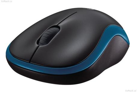 Levně Logitech myš Wireless Mouse M185 - modrá