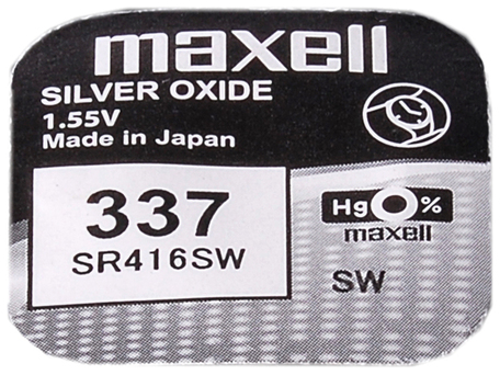 Levně knoflíková baterie Nenabíjecí knoflíková baterie 337 Maxell Silver Oxide 1ks Blistr