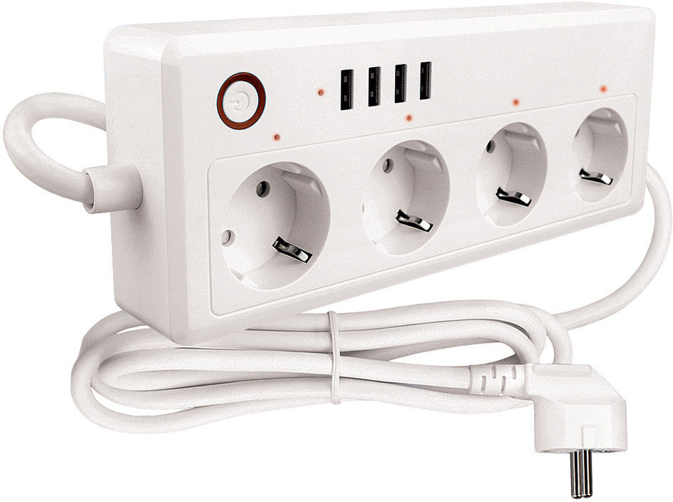 Mkf-tsw251 Prodlužovák 4×220V/16A+4×USB