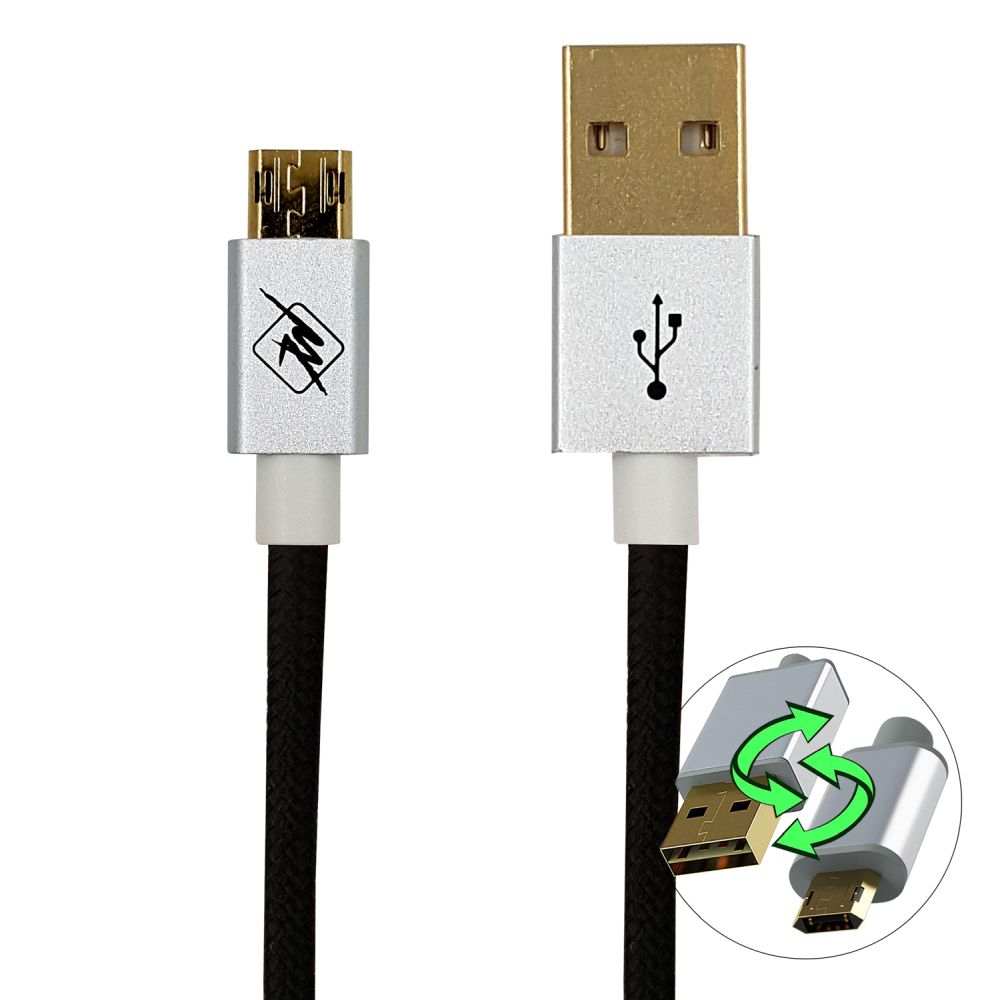 Levně Mkf kabel Kabel Usb/micro Usb Mkf-rev 1,2 Bk