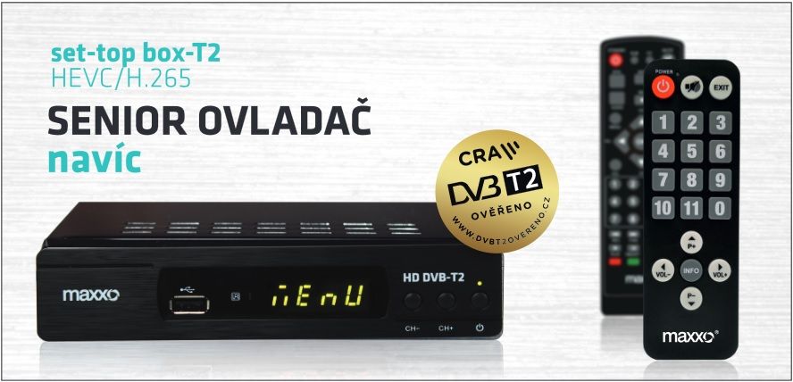 Maxxo DVB-T2 HEVC/H.265 Senior