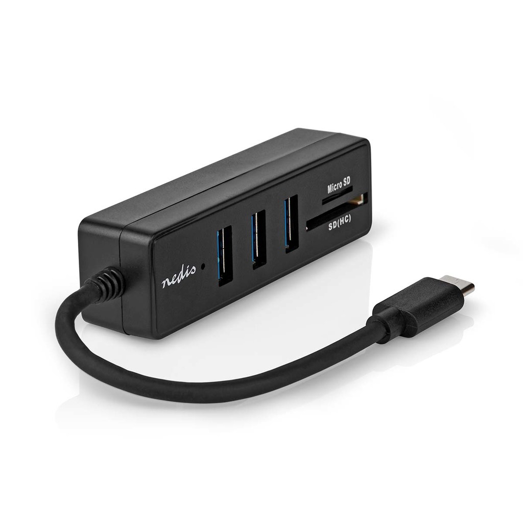 Nedis Usb hub Usb Hub Usb-c Ccgb64250bk01