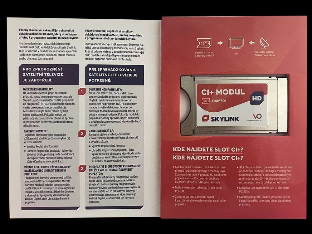 NEOTION CAM701 karta Skylink-logo Skylink