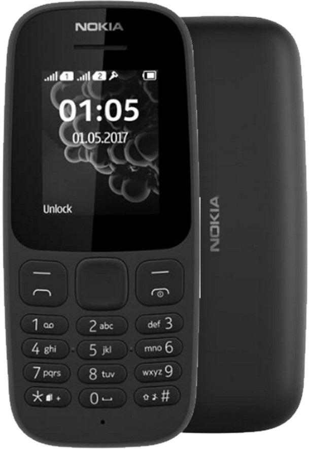 Nokia 105 Dual Sim 2019 černá