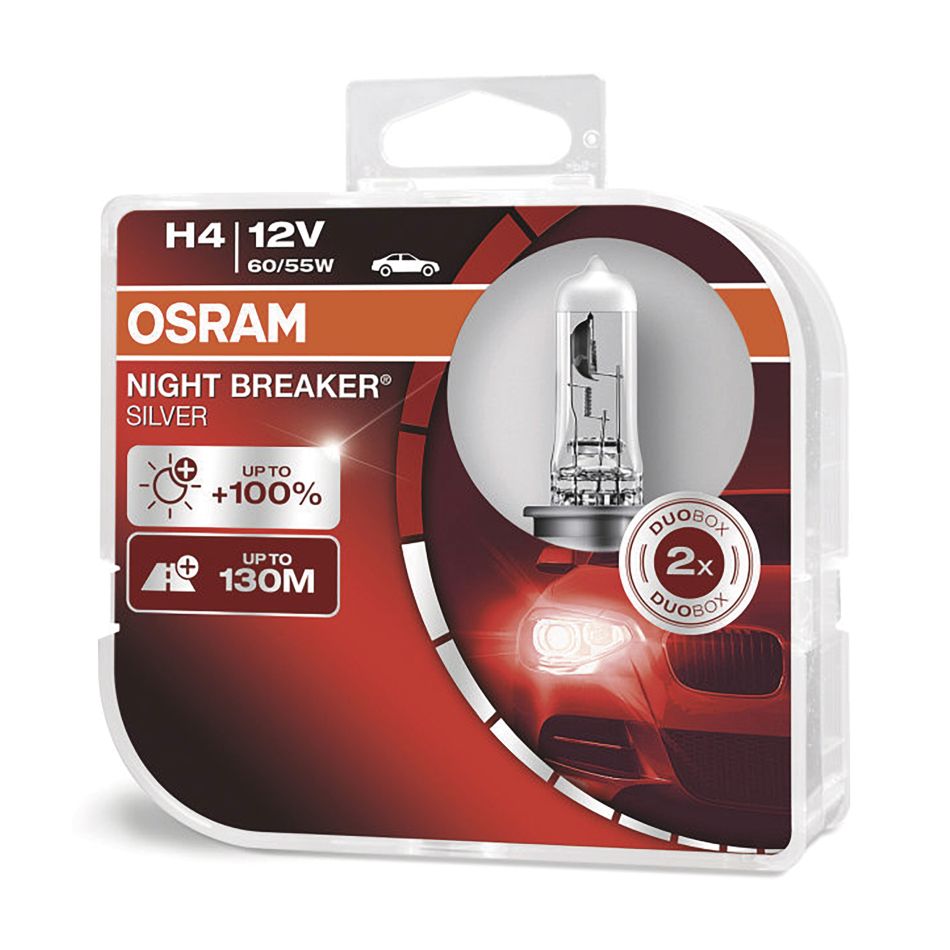Osram Night Breaker Silver 64193NBS-HCB H4 P43t 12V 60/55W