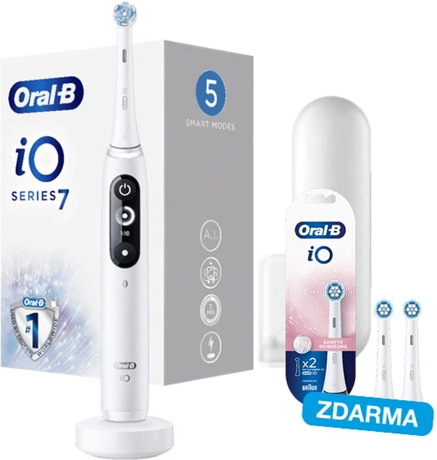 Levně Oral-b elektrický zubní kartáček iO7 Series White Alabaster