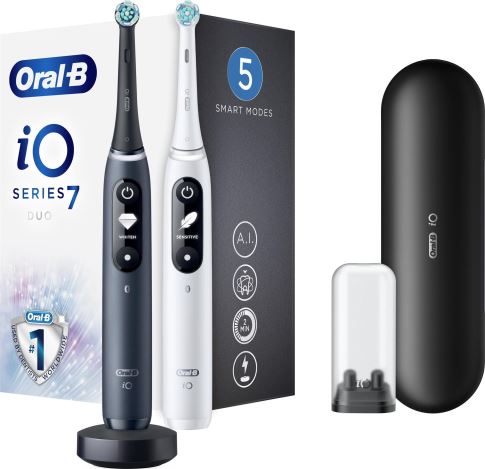 Oral-b elektrický zubní kartáček iO7 Series Duo Pack Black Onyx
