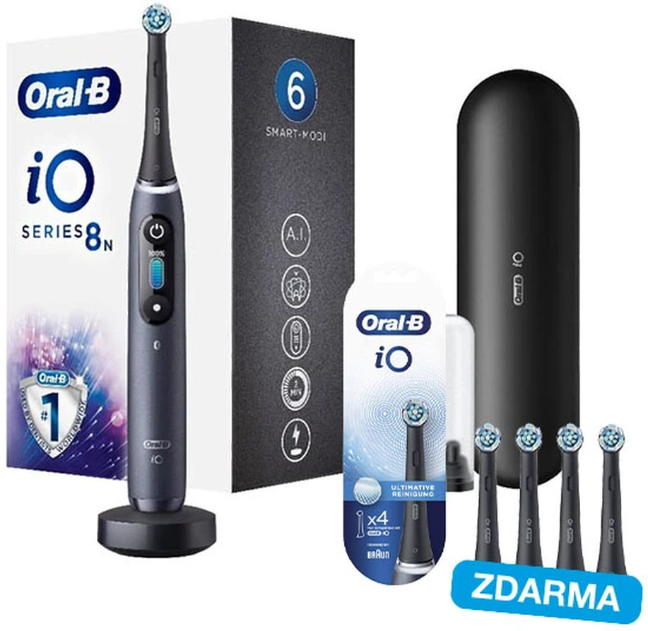 Oral-b elektrický zubní kartáček iO8 Series Black Onyx