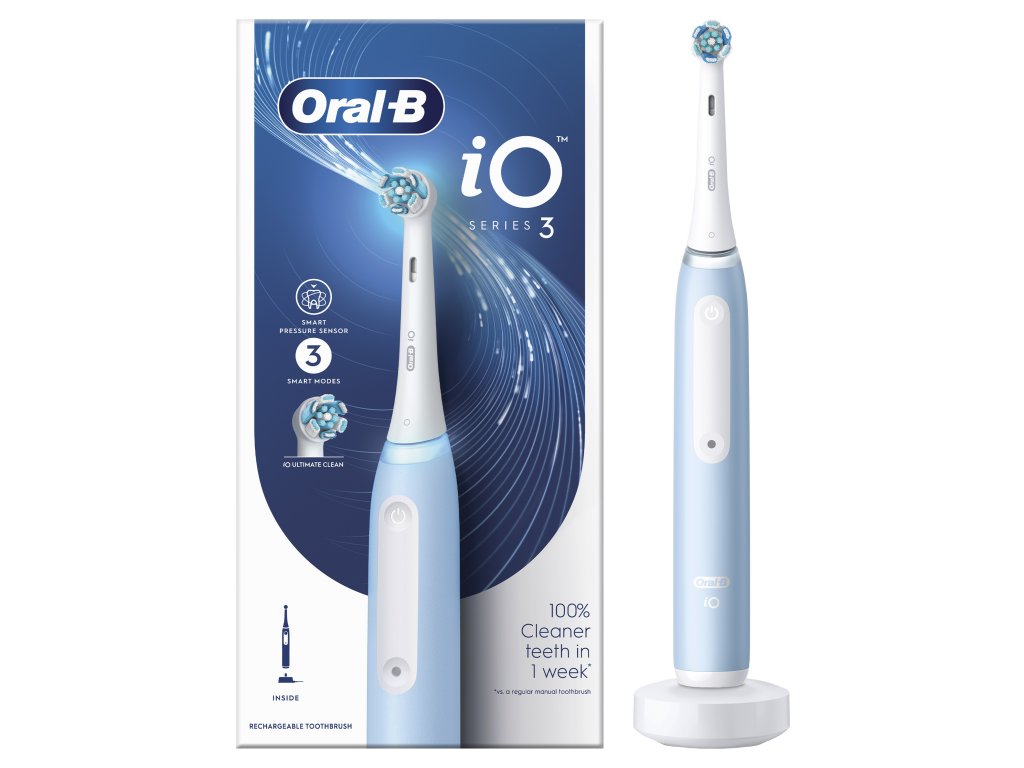 Levně Oral-b elektrický zubní kartáček iO3 Ice Blue
