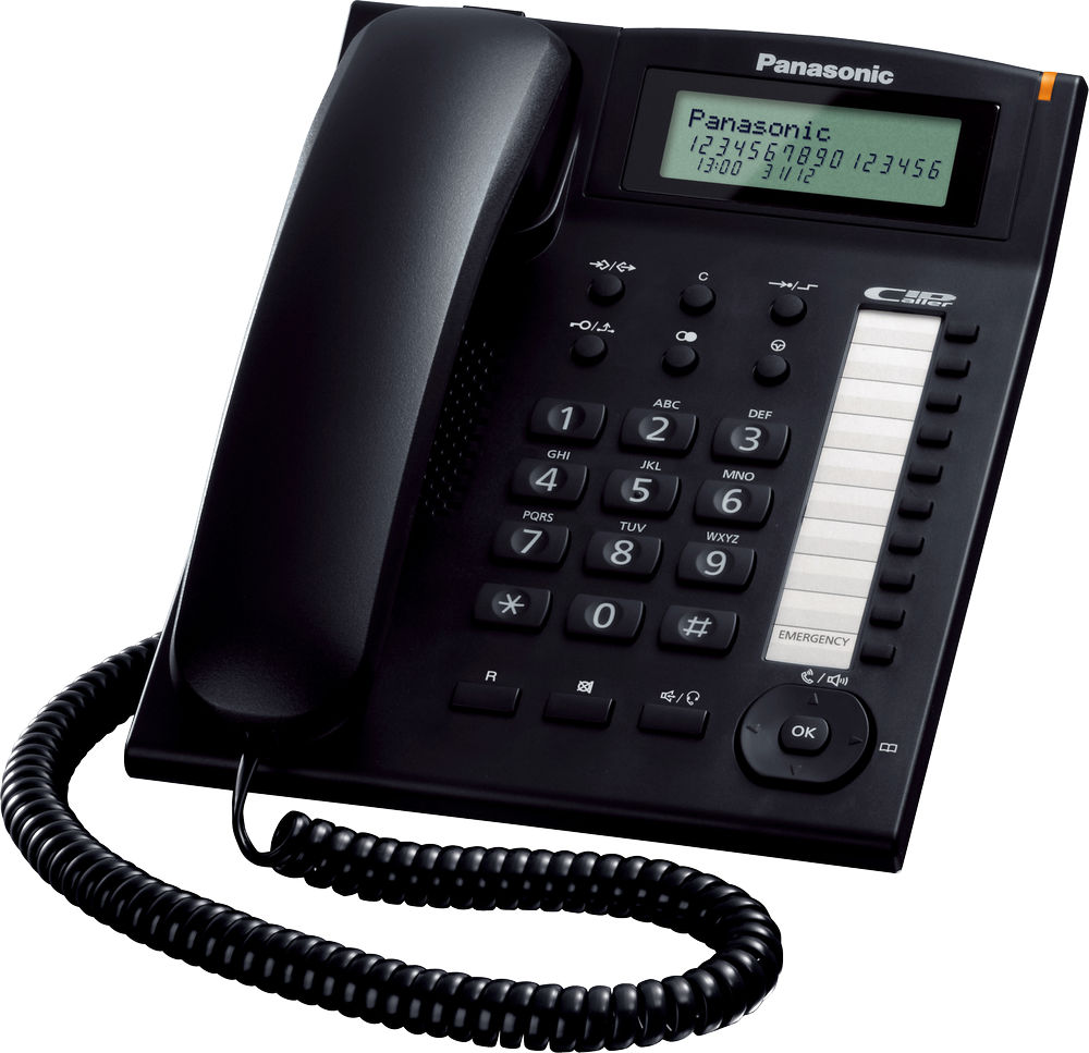 Panasonic drátový telefon Kx-ts880 Black