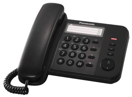 Levně Panasonic drátový telefon Kx-ts520fxb černý