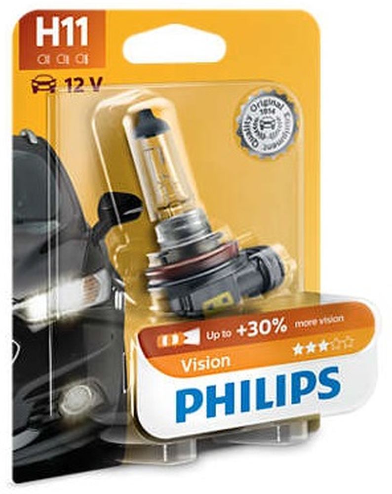 Levně Philips žárovka H11 Vision 1 ks blister