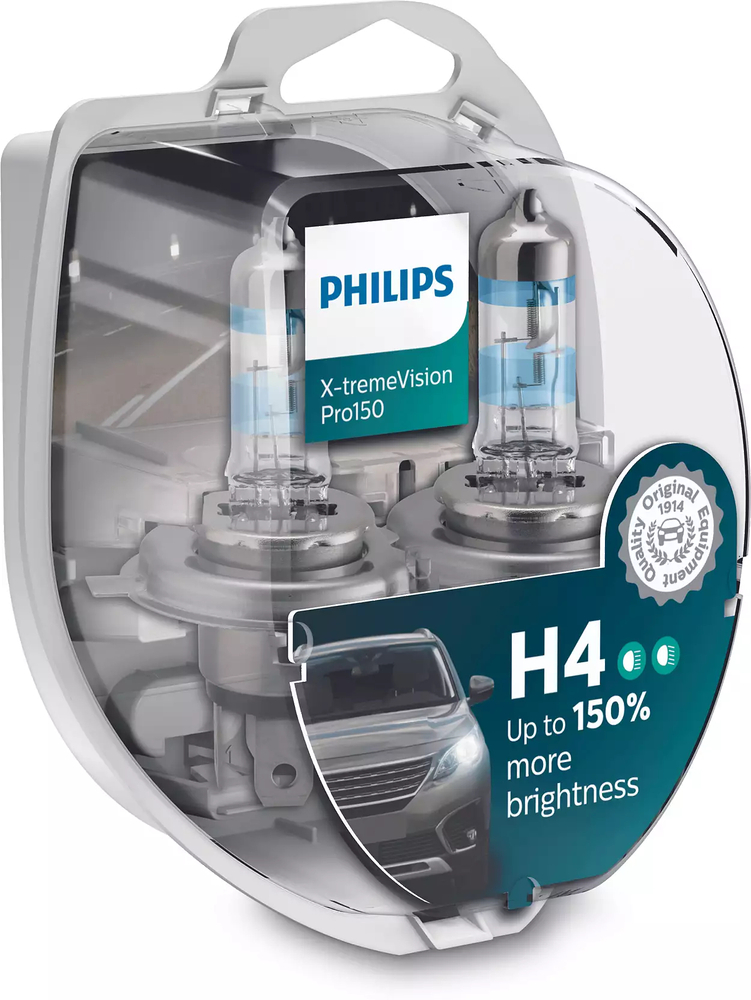 Philips X-tremeVision Pro150 12342XVPS2 H4 P43t-38 12V 60/55W
