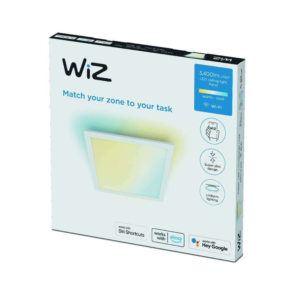 Philips WiZ přisazený panel 60x60 12W bílá
