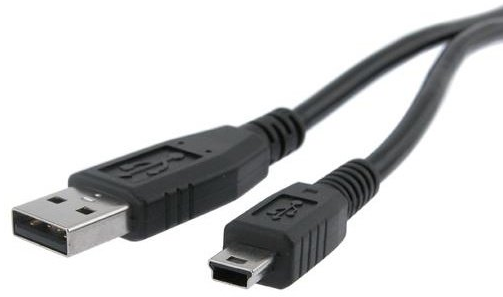 PremiumCord KU2M05A USB 2.0 propojovací A-B mini, 0,5m, černý