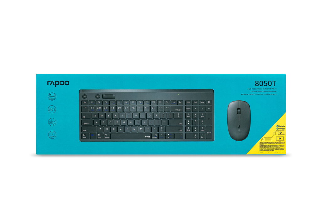 Rapoo 8050T set klávesnice a myši černý + DOPRAVA ZDARMA